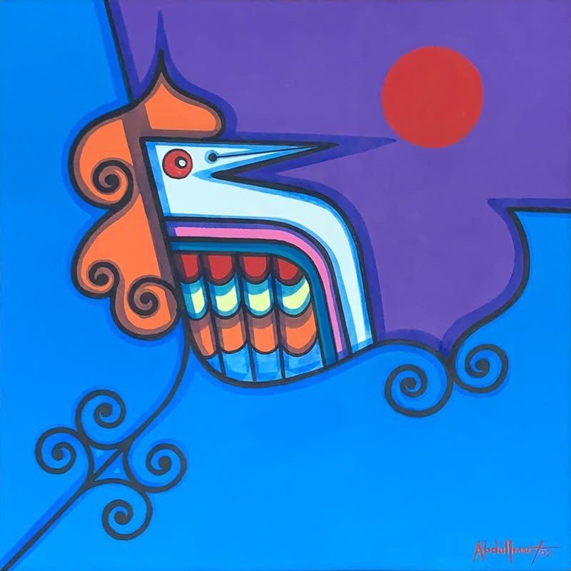 Abdulmari Imao (Category: Art & Prints) located in Santa Rosa. Submitted by art.dealer (Listing ID 1411112558, Image 2). Description: Sarimanok Oil on canvas 24"x24" 2007 With COA ₱1.2M For inquiries call or message me.