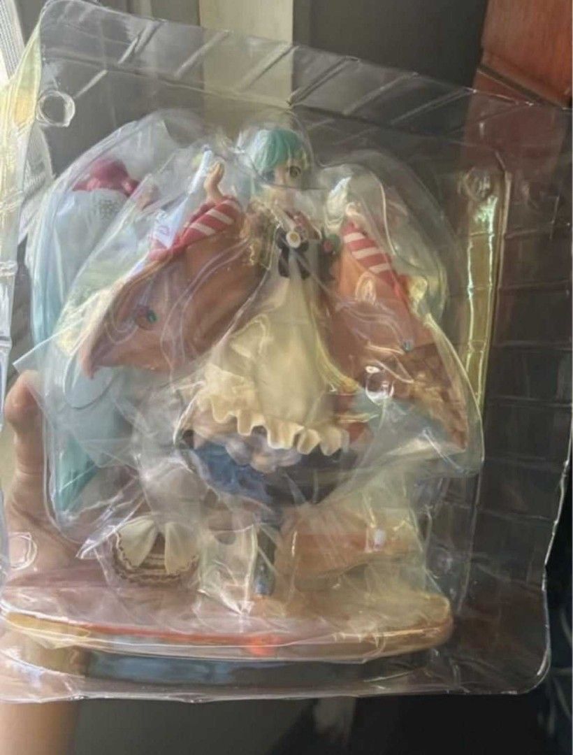 Bandai Namco Snow Miku 2024 Figure RARE (Category: Figurines & Statues) located in Pasig City. Submitted by hazelscollectibles (Listing ID 1411119881, Image 3). Description: - Snow Miku 2024 figure - From Bandai Namco - Brand new, in original packaging - Features a winter-themed outfit - Long turquoise hair - Red and white kimono - Box includes the Bandai Namco logo.
