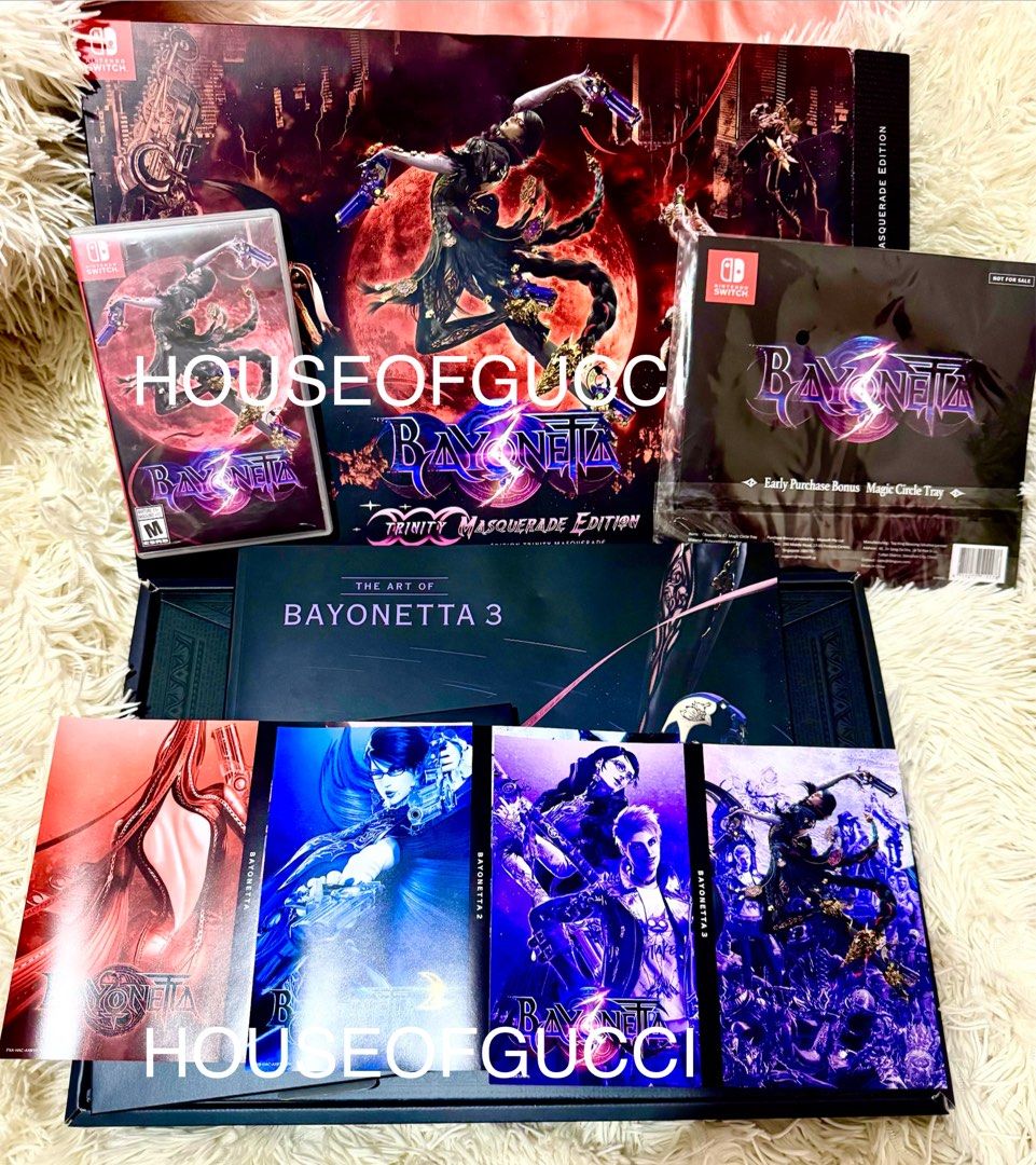 BAYONETTA 3 TRINITY MASQUERADE EDITION WITH POB (Category: Nintendo) located in Cainta. Submitted by houseofgucci (Listing ID 1411249874, Image 2). Description: COMPLETE WITH POB .