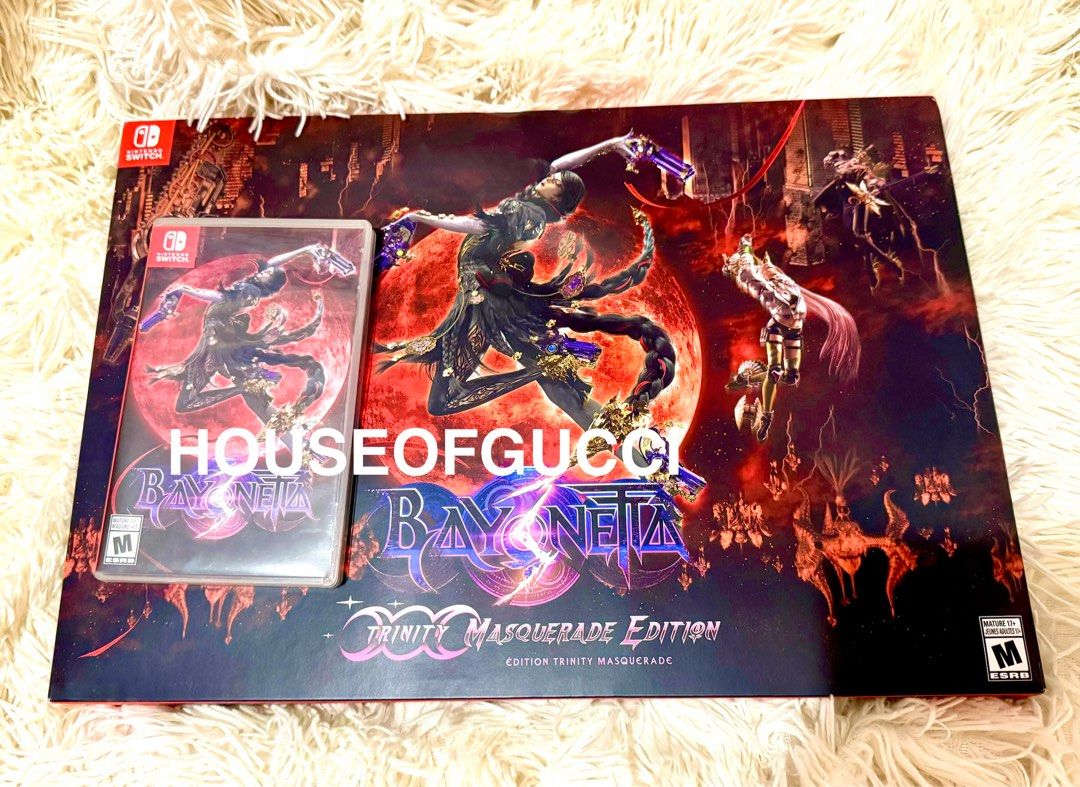 BAYONETTA 3 TRINITY MASQUERADE EDITION WITH POB (Category: Nintendo) located in Cainta. Submitted by houseofgucci (Listing ID 1411249874, Image 1). Description: COMPLETE WITH POB .