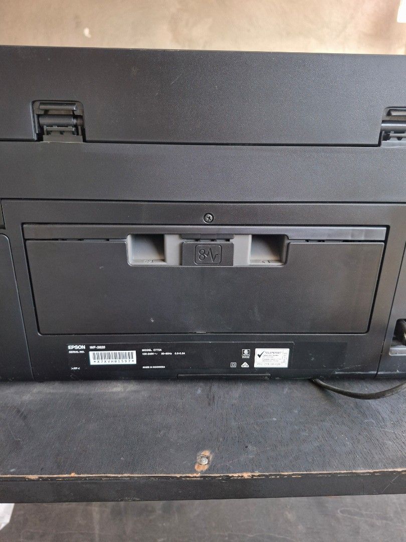 EPSON Workforce Pro WF-3820 Printer (Category: Printers, Scanners & Copiers) located in Davao. Submitted by wildhearts121 (Listing ID 1411113092, Image 2). Description: Like new No box Loc: Mintal, Davao City.