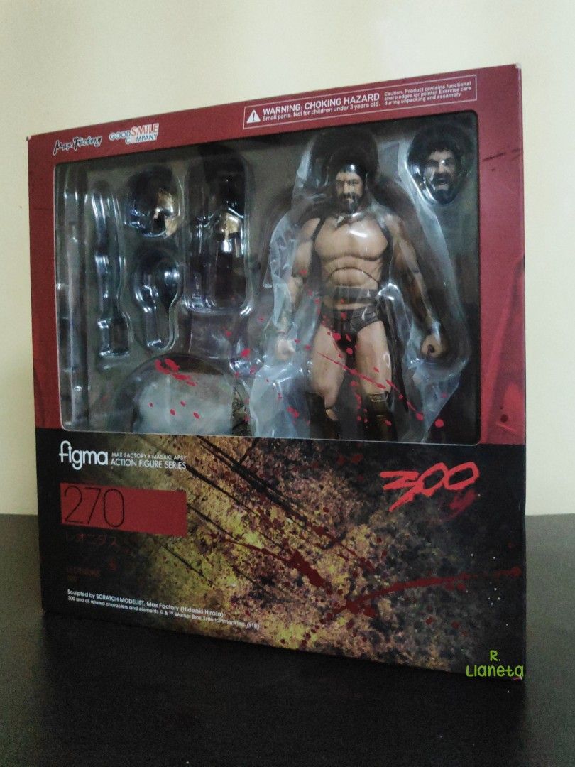 Figma 300 Leonidas Spartan (Category: Figurines & Statues) located in Las Pinas. Submitted by toycollectingr27 (Listing ID 1411162019, Image 2). Description: BiB Complete Good Joints Displayed Museum pose only As is Original Figma 4500 Gcash.