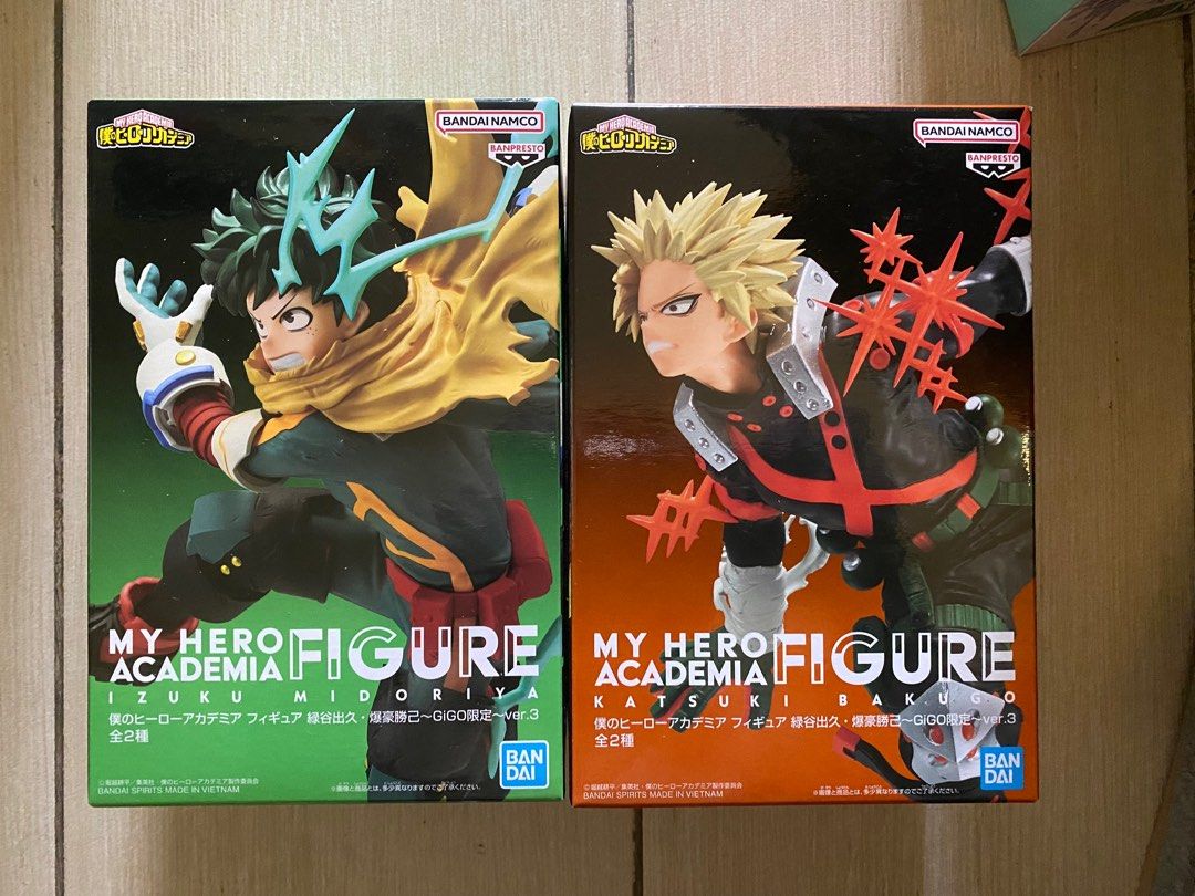 GIGO限定）我的英雄學院Figure 綠谷出久爆豪勝己$230 set, 玩具收藏品