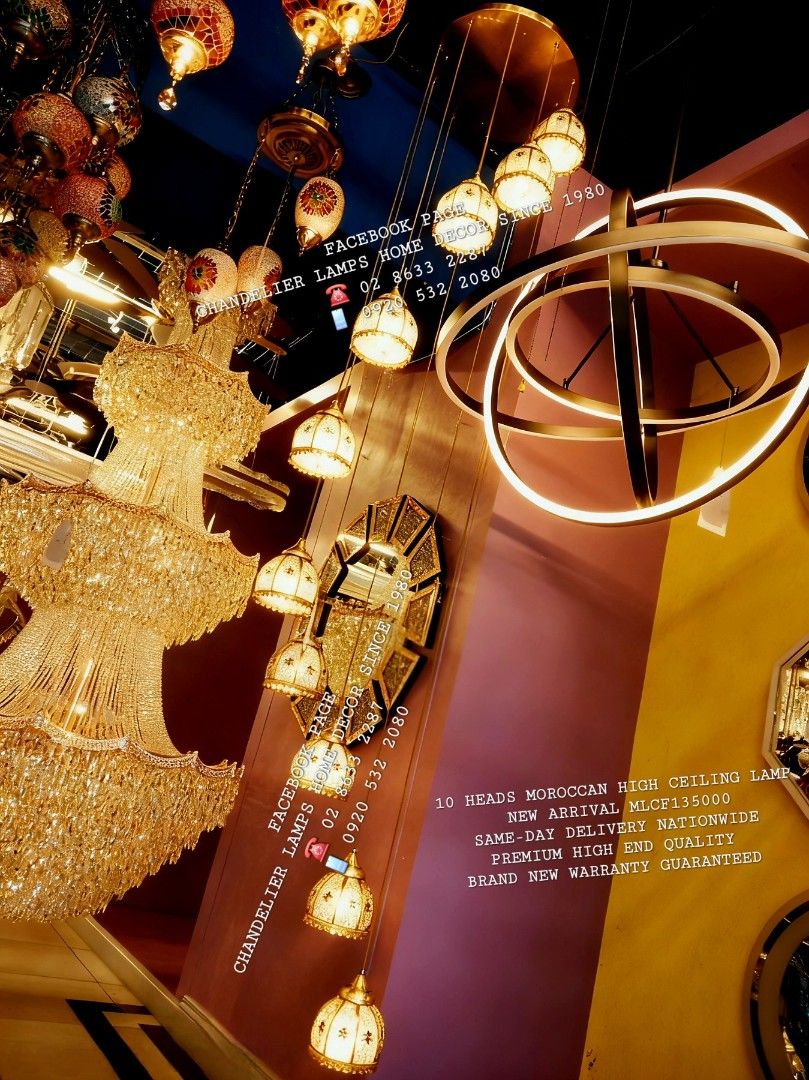 High ceiling modern Moroccan chandelier (Category: Lighting) located in Manila. Submitted by aranyailawan (Listing ID 1411082565, Image 1). Description: C.O.D Metro Manila only W/ delivery fee PAYMENT FIRST Province Area W/ Shipping fee FACEBOOK PAGE Chandelier Lamps Home Decor Since 1980 ☎️ 02 8633 2287 📱0920 532 2080#HomeDecor - #InteriorDesign - #HomeStyle - #InstaHomeDecor - #HomeInspiration - #HouseGoals - #InteriorLovers - #HomeInspo - #In