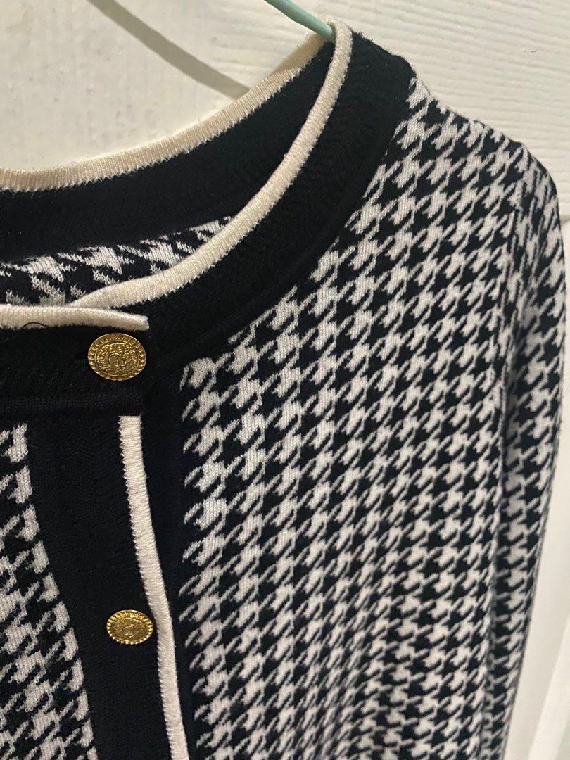 Houndstooth Cardigan (Category: Coats, Jackets and Outerwear) located in Quezon City. Submitted by ethyl_ (Listing ID 1411130590, Image 2). Description: .