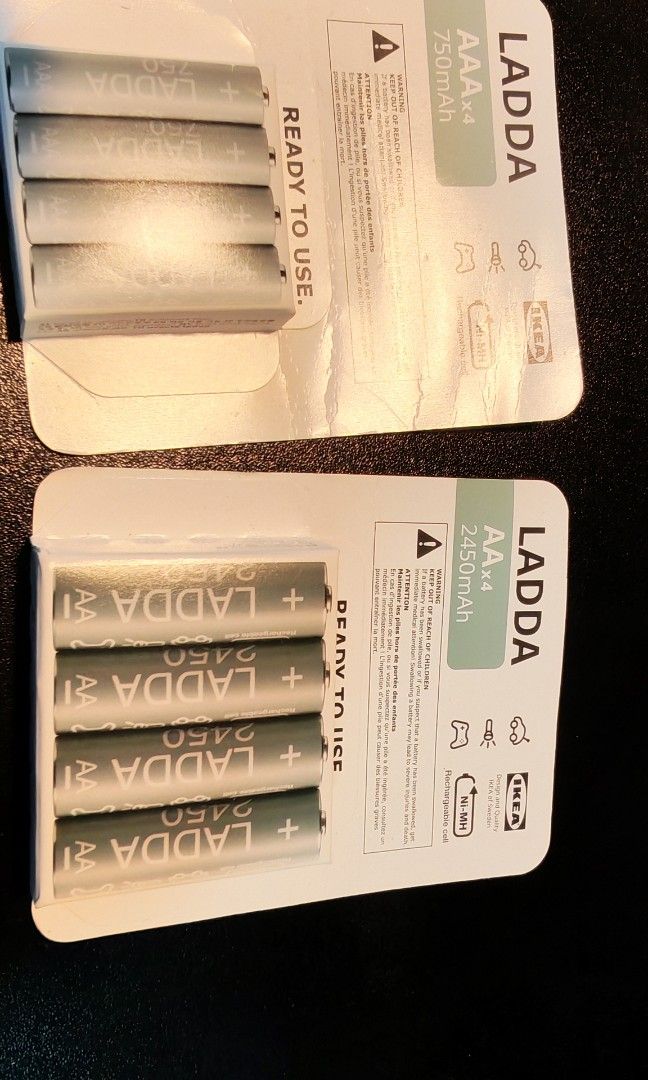 IKEA ladda (Category: Batteries & Chargers) located in Singapore. Submitted by lvtaosingapore (Listing ID 1411186708, Image 2). Description: IKEA ladda battery AA And AAA take all $20 sms8 3826009.