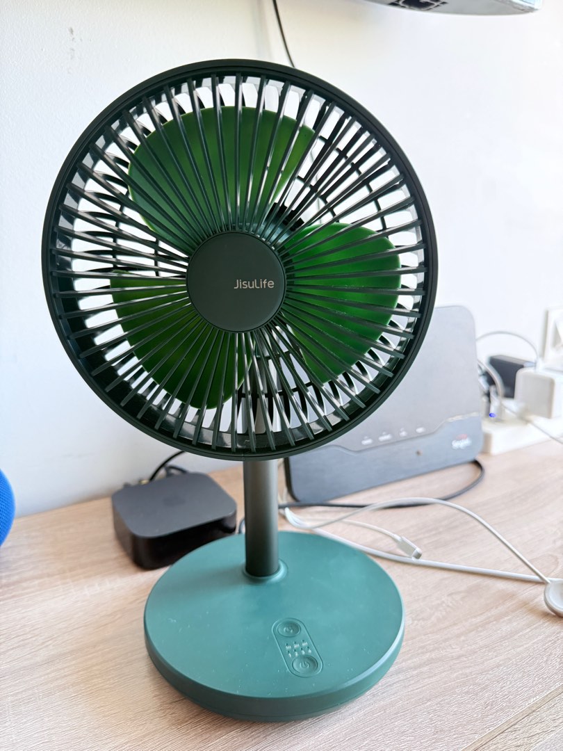 JisuLife Expandable Desk Fan - Green, Furniture & Home Living, Lighting ...