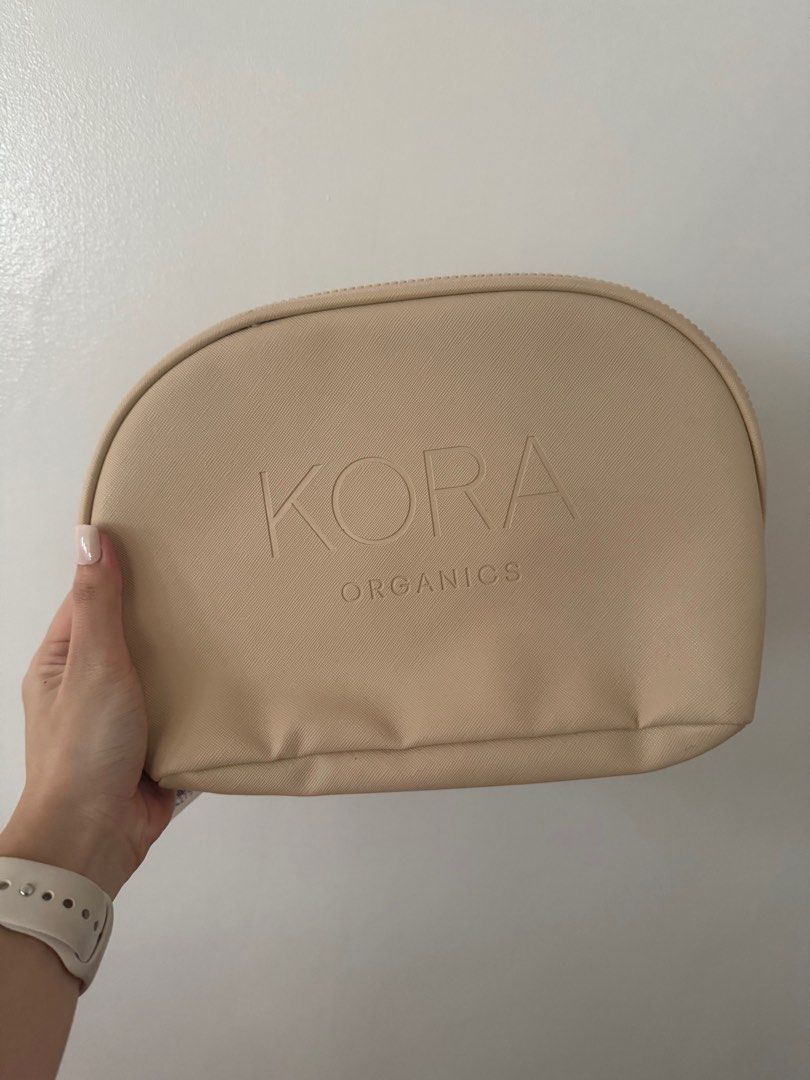 Kora Organics Cosmetic Bag (Category: Makeup) located in Taguig. Submitted by secondlifeph (Listing ID 1411121619, Image 1). Description: - Brand new Kora Organics cosmetic bag - Features a stylish beige exterior - Secure zip closure - Eye-catching patterned interior lining - Interior design includes colorful floral and fruit patterns - Comes with original tag attached MOP: Gcash, BDO, BPI, Metrobank NO MEET UP. Buyer pays first before pick up ad