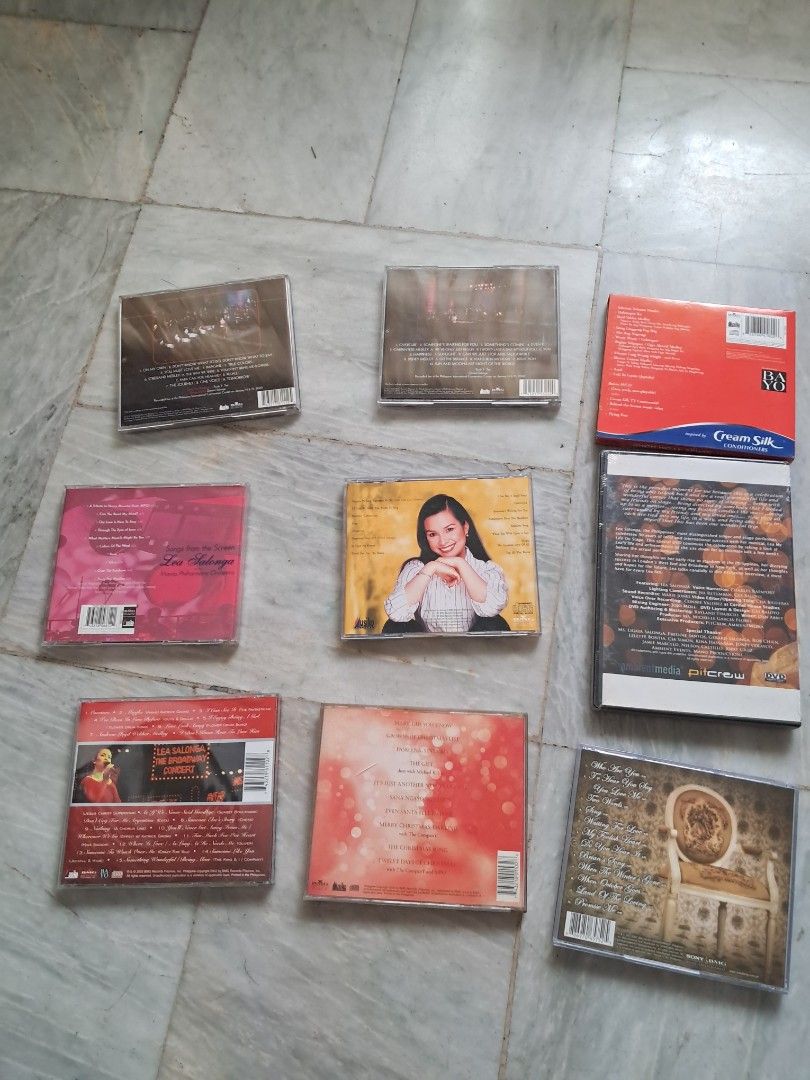 Lea Salonga CDs/VCDs/DVDs (Category: CDs & DVDs) located in Quezon City. Submitted by kate_168 (Listing ID 1411086465, Image 2). Description: Some are unused Some were rarely used Lea Salonga : I'd like to teach the world to sing: P4,299 (unused & personally-owned/collected) Lea Salonga : Songs from home: P4,299 (unused & personally-owned) Lea Salonga : Songs from the screen : P1,499 (unused & personally-owned) Prices subject to change depending 