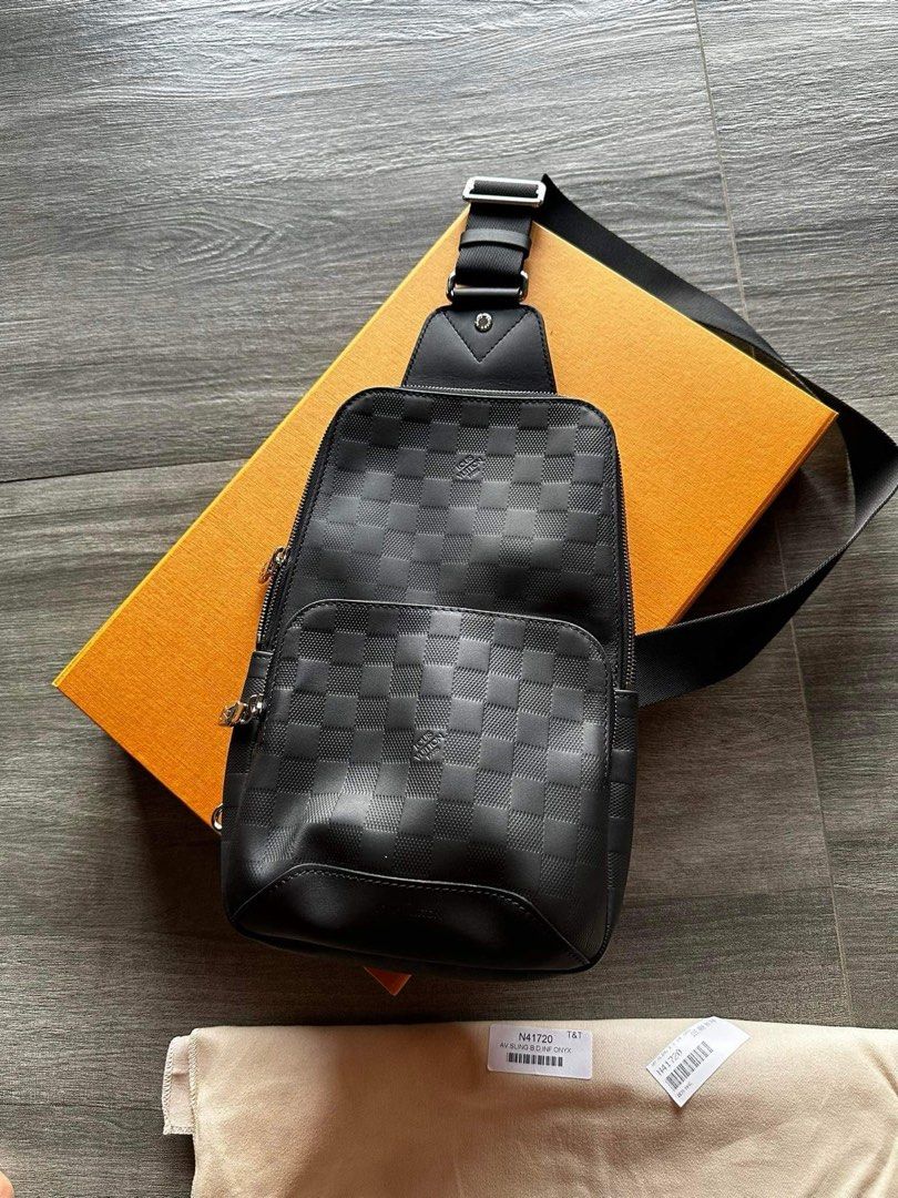 LV mens bag (Category: Luxury Bags & Wallets) located in Bulacan. Submitted by pinkfitchiq (Listing ID 1411236185, Image 1). Description: Brand new LV mens bag Full set Orig price is 150 Declutterinv.