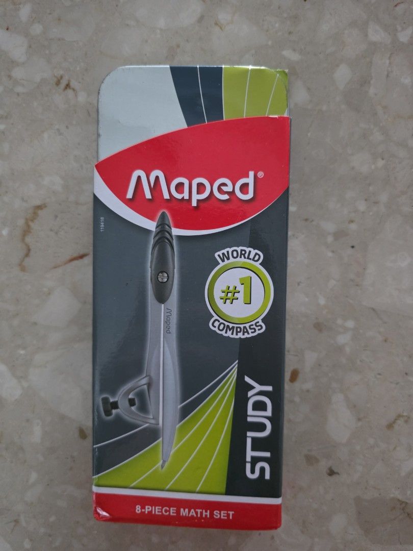 Math set (Category: Stationery & School Supplies) located in Singapore. Submitted by kehcowbc (Listing ID 1411158182, Image 1). Description: bought as spare, never used before.