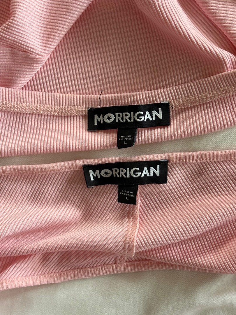 Morrigan Pink Top Set - Size L (Category: Sets or Coordinates) located in Quezon City. Submitted by mcpar9685821 (Listing ID 1411093373, Image 3). Description: •only worn once •two-piece set: tube top + bolero •stretchy ribbed knit fabric •cute blush, light pink shade .