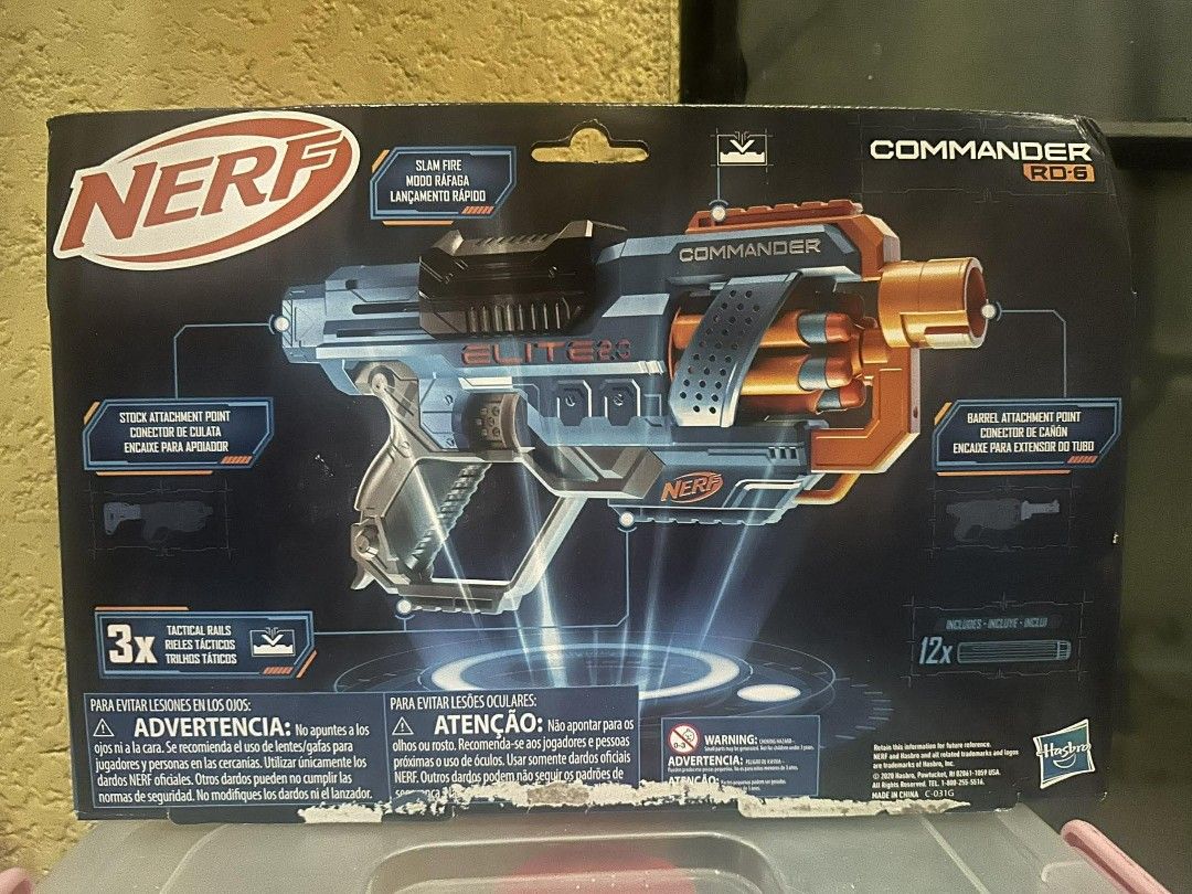 Nerf elite 2.0 commander (Category: Action & Battle Toys) located in Manila. Submitted by daniertoystore (Listing ID 1411196953, Image 2). Description: dented packaging.