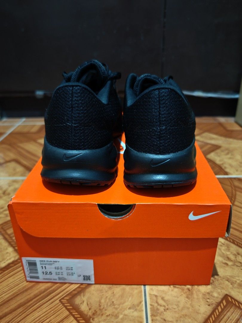 Nike Defy Run Triple Black sz 11 us (Category: Sneakers) located in Malabon City. Submitted by daywalker14 (Listing ID 1411085878, Image 3). Description: Forsale Only Nike Defy Run Triple Black sz 11 ue for only P1,799 Mall price is 3,200 Almost 50% off Condition *Brandnew *100% Authentic Location Malabon City .