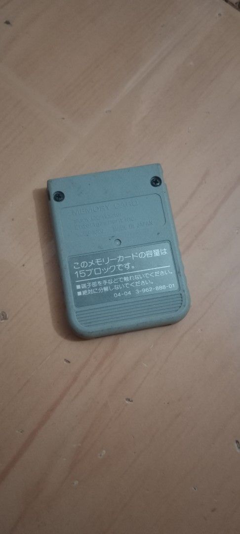 Playstation 1 Memory Card for sale (Category: PlayStation) located in Bulacan. Submitted by Shoppe.Ups (Listing ID 1411222985, Image 2). Description: what you see is what you get meetups: guiguinto plaridel bulacan - J&T *(Payment First) - LBC COP/COD *(payment first for shipping fee only) -toktok / lalamove *mop: via gcash pm for interested.