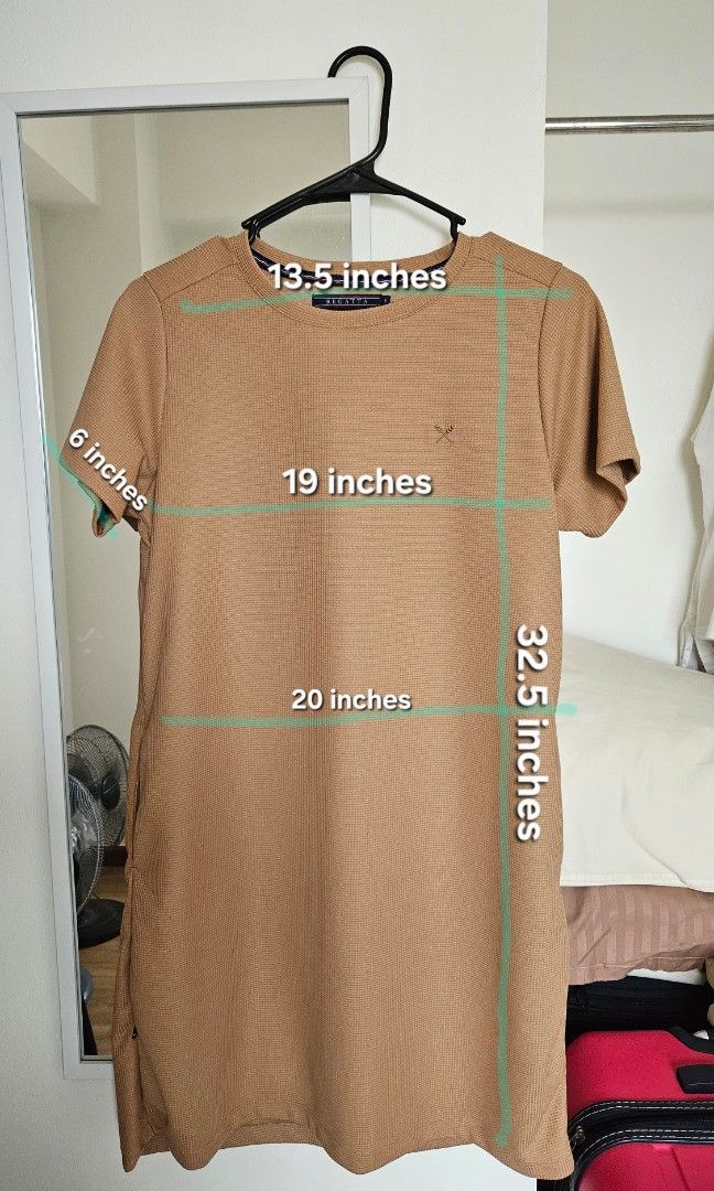 Regatta Shirt Dress Small (Category: Dresses) located in Rizal. Submitted by beerbeary (Listing ID 1411146385, Image 2). Description: Regatta Shirt Dress Small Tan Right above the knee Used twice Measurements in photo Delivery care of buyer Bank transfer or Gcash as method of payment. Thanks.