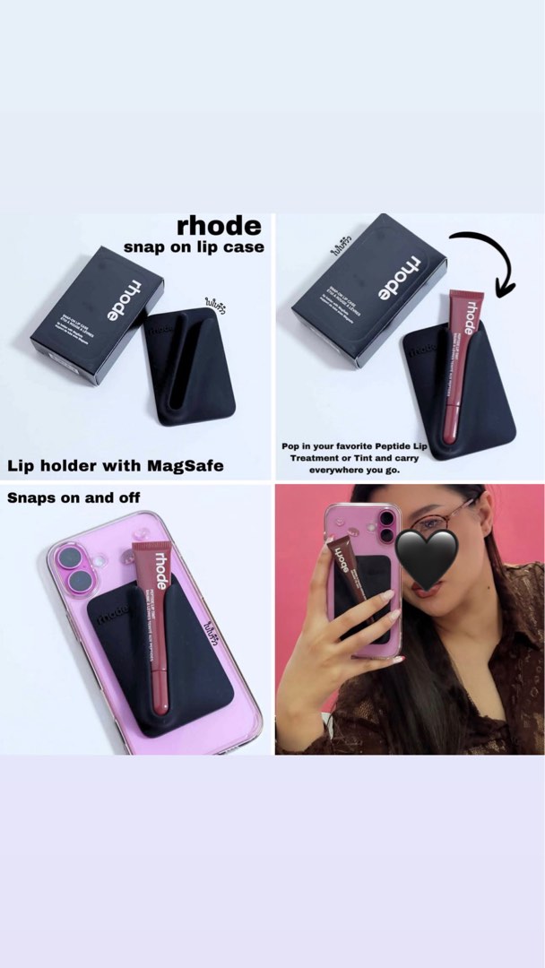 Rhode Snap On Lip Case With MagSafe || Black 🖤 , White 🤍 , Grey