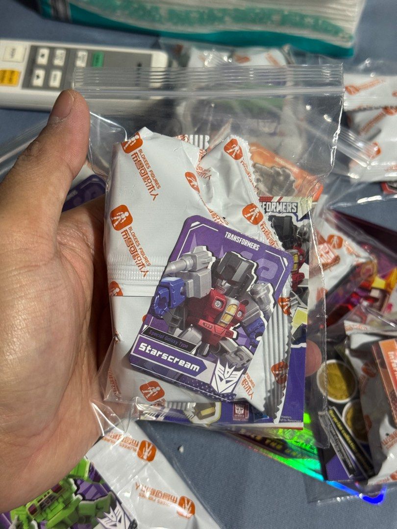 Transformers Starscream Special Galaxy Type Blokees (Category: Action & Battle Toys) located in Manila. Submitted by jongabor (Listing ID 1411222598, Image 1). Description: Special Galaxy Type Starscream unbuilt. 350 only 📍 Manila Delivery c/o buyer MOP: Gcash.