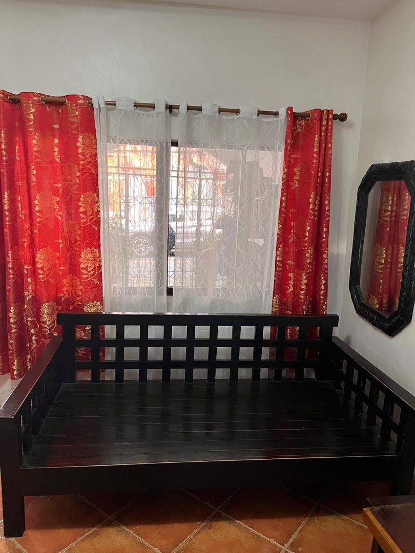 Wooden Sofa Bed (Category: Sofas) located in Makati City. Submitted by pedro0103 (Listing ID 1411164327, Image 1). Description: Wooden day bed sofa.