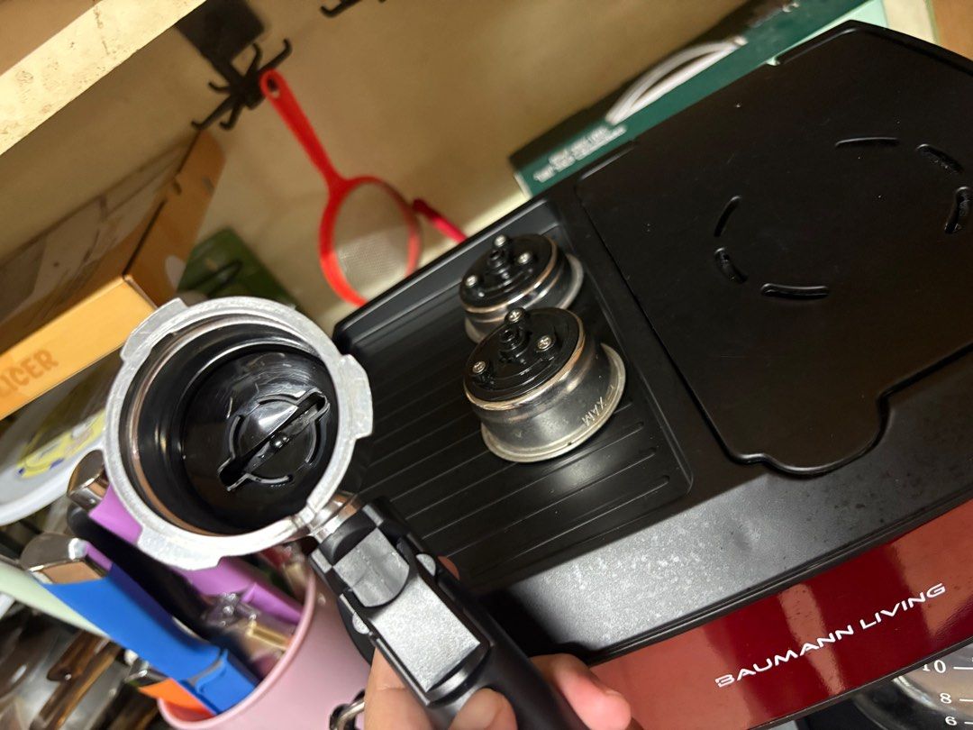 2-in-1 Baumann Espresso Machine (Category: Coffee Machines & Makers) located in Manila. Submitted by keenflower-9e2c85 (Listing ID 1411401247, Image 2). Description: Selling my 2-in-1 Baumann Espresso Machine in good working condition.☕️☕️☕️ ✨ Features: • Espresso maker + coffee brewer in one machine • Easy to use • Perfect for home or small office • Makes great espresso and brewed coffee ✅ No issues ✅ Ready to use ✅ No box 📍 Location: Bacoor 📩