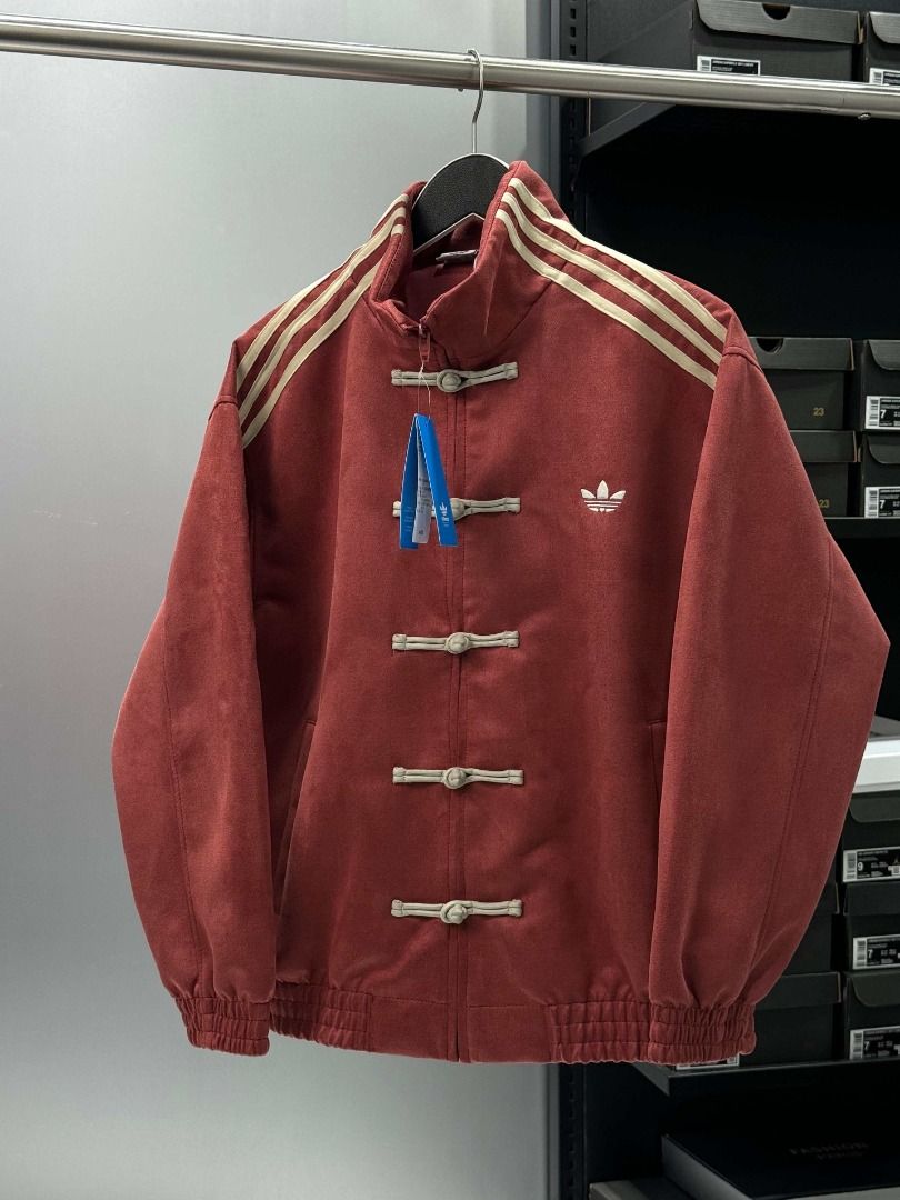 Adidas 蛇年限定復古立領唐裝夾克, 男裝, 外套及戶外衣服- Carousell