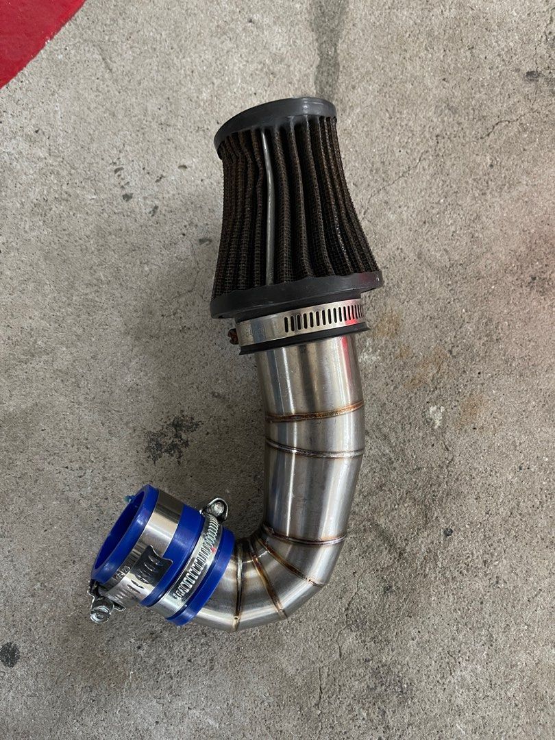 Aerox v1/v2 open pod intake pipe, Motorcycles, Motorcycle Accessories ...