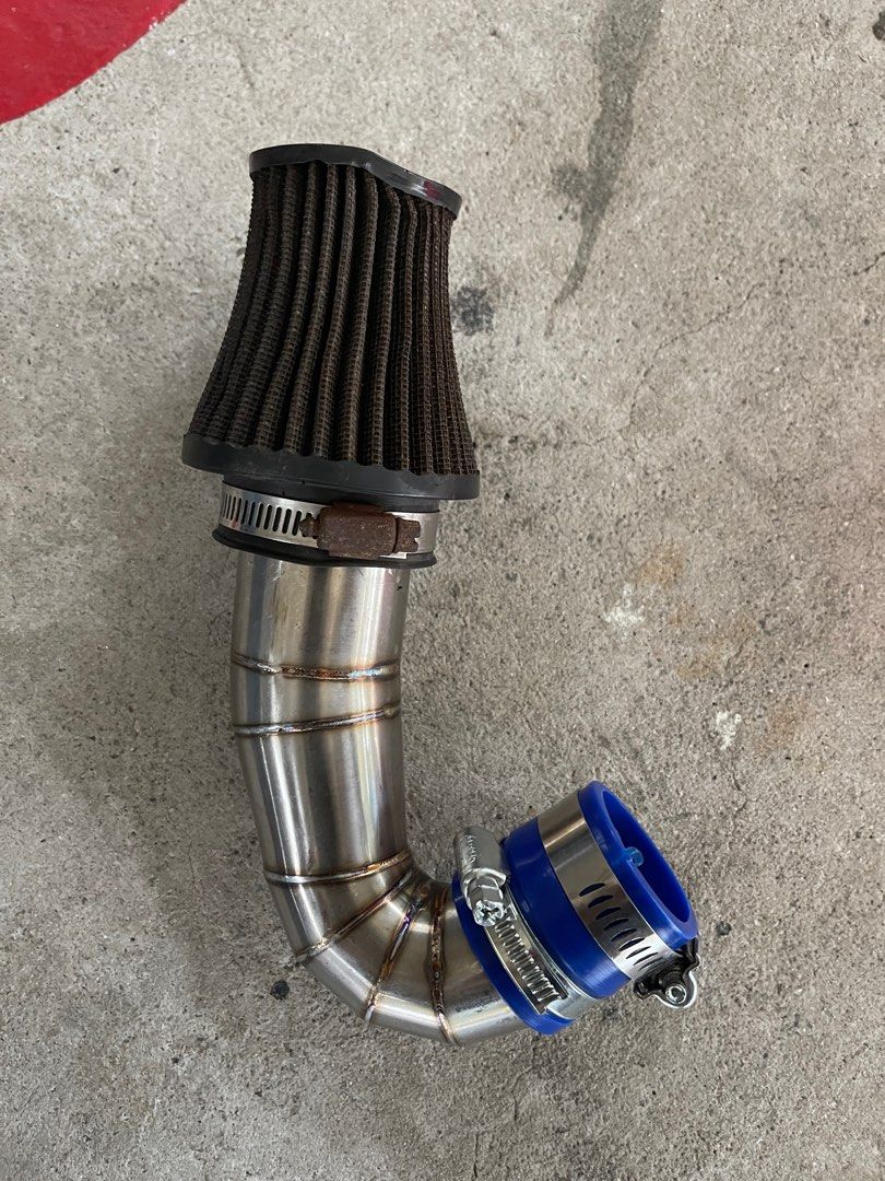 Aerox v1/v2 open pod intake pipe, Motorcycles, Motorcycle Accessories ...