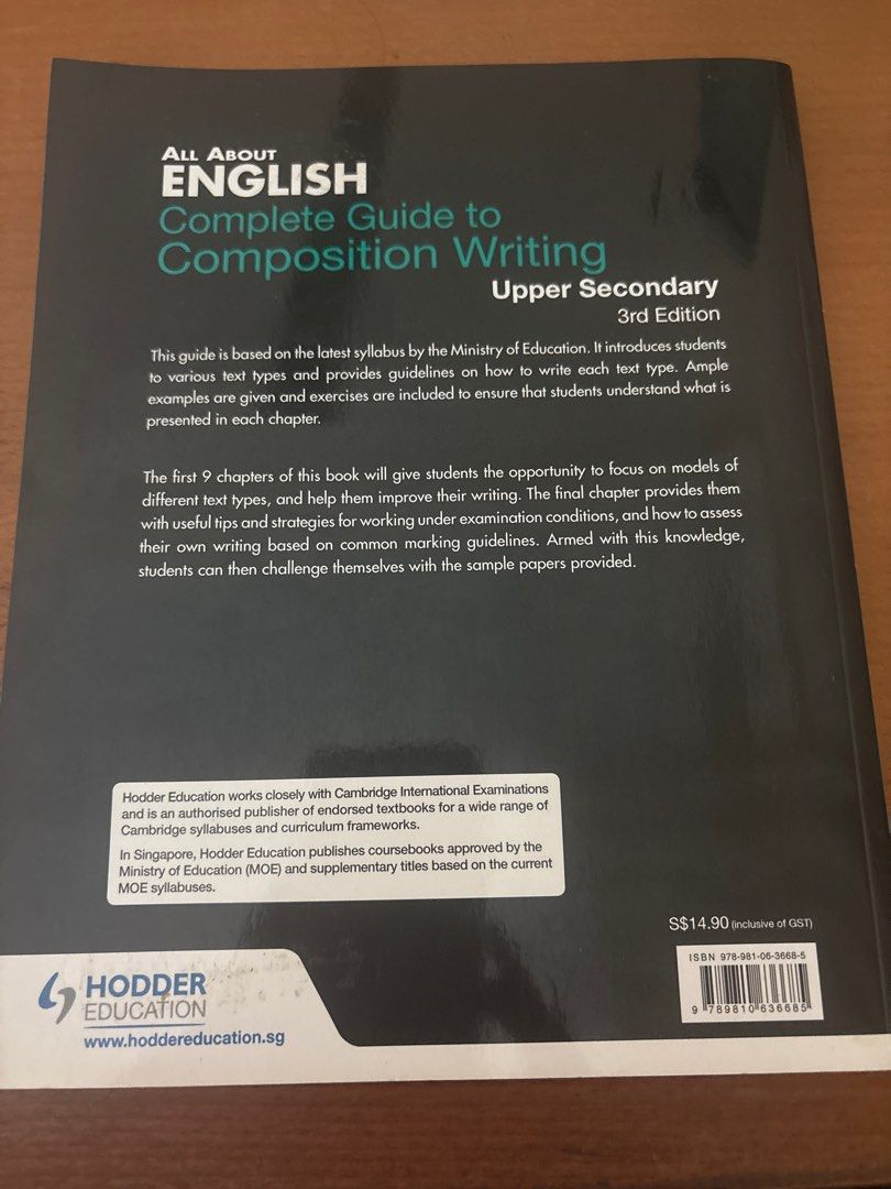 All About English Composition Writing Textbook, Hobbies & Toys, Books ...