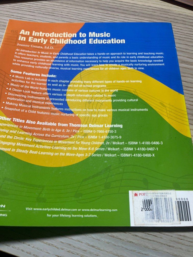 An introduction to Music in early childhood eduction, Hobbies & Toys ...