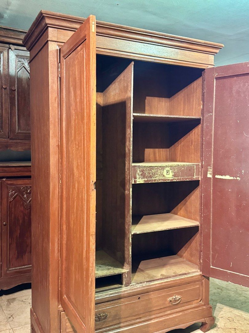 Antique Tambol Aparador (Category: Vintage Collectibles) located in Manila. Submitted by sinaunang_gamit (Listing ID 1411300730, Image 3). Description: Antique Tambol Aparador Height: 76 in Length: 47 in Width: 21.5 in Wood: Seasoned Tanguile 15k.