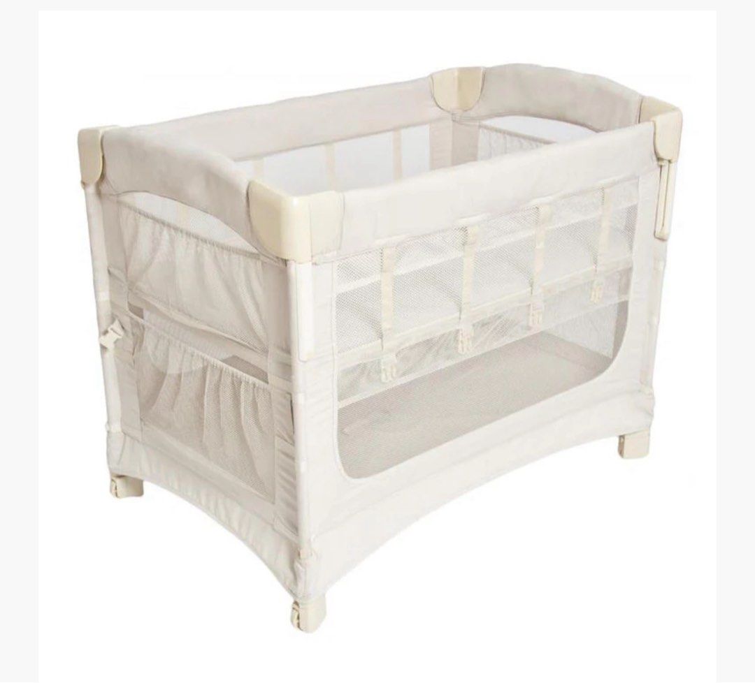 Armsreach Cosleeper (Category: Cots & Cribs) located in Angeles City. Submitted by shopmycloset_101 (Listing ID 1411353769, Image 1). Description: - Armsreach Cosleeper - Good condition - Neutral color - Mesh sides for visibility and ventilation - Safe and comfortable for baby - Well-maintained original price 17,000 .