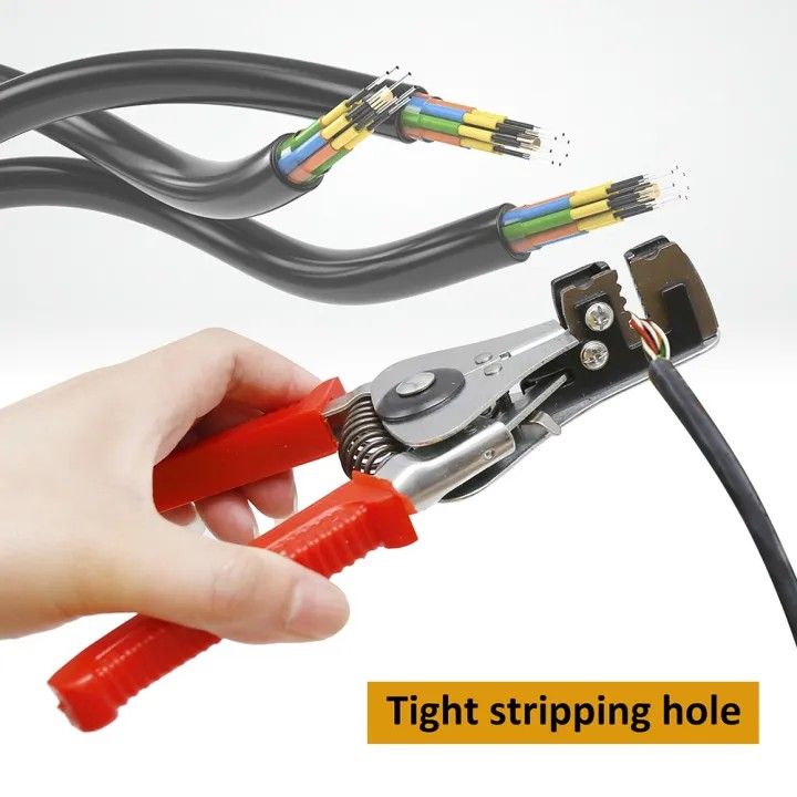 Automatic Wire Stripper Automatic Cable Wire Stripper Stripping Crimper Crimping Plier Cutter Tool Diagonal Cutting Pliers (Category: Other Home Furniture) located in Quezon City. Submitted by an.marie (Listing ID 1411402001, Image 3). Description: - Two new wire strippers available: - Automatic wire stripper with red handles. - Professional wire stripper with yellow and black handles. - Both are new and unused. - Designed for efficient and safe 