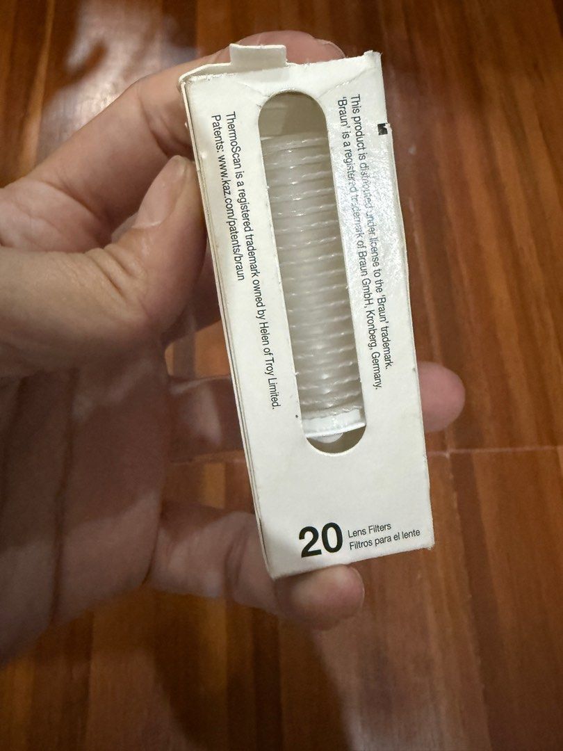 Braun thermometer lens filter (Category: Thermometers) located in Quezon City. Submitted by declutteringcloset18 (Listing ID 1411371923, Image 2). Description: 18 pcs.