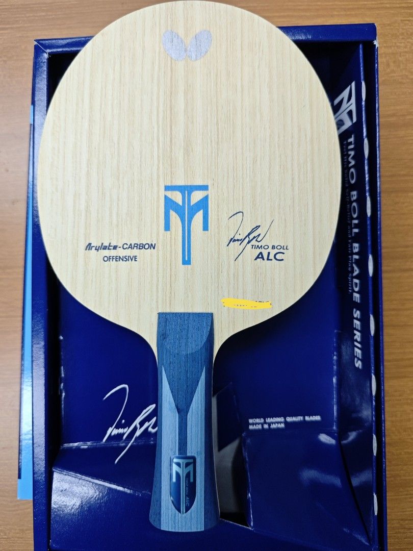 Butterfly Timo Boll ALC FL Table Tennis Blade (Category: Racket & Ball Sports) located in Singapore. Submitted by cleverdog.882555 (Listing ID 1411291398, Image 1). Description: Butterfly Timo Boll ALC FL Table Tennis Blade.
