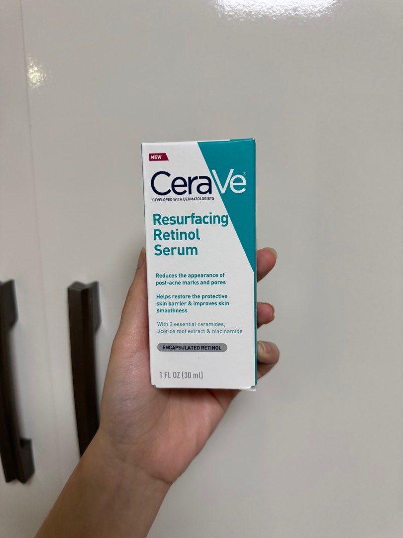 CeraVe Resurfacing Retinol Serum 30ml (Category: Face Care) located in Malabon City. Submitted by solijustuff (Listing ID 1411306374, Image 1). Description: Guaranteed Authentic! (Bought from skincarebudmnl) 100% full Unopened! Brand new! RFS: I switched to tretinoin Usually sold at 1,000-1.3k this is a steal na buy na <3 .