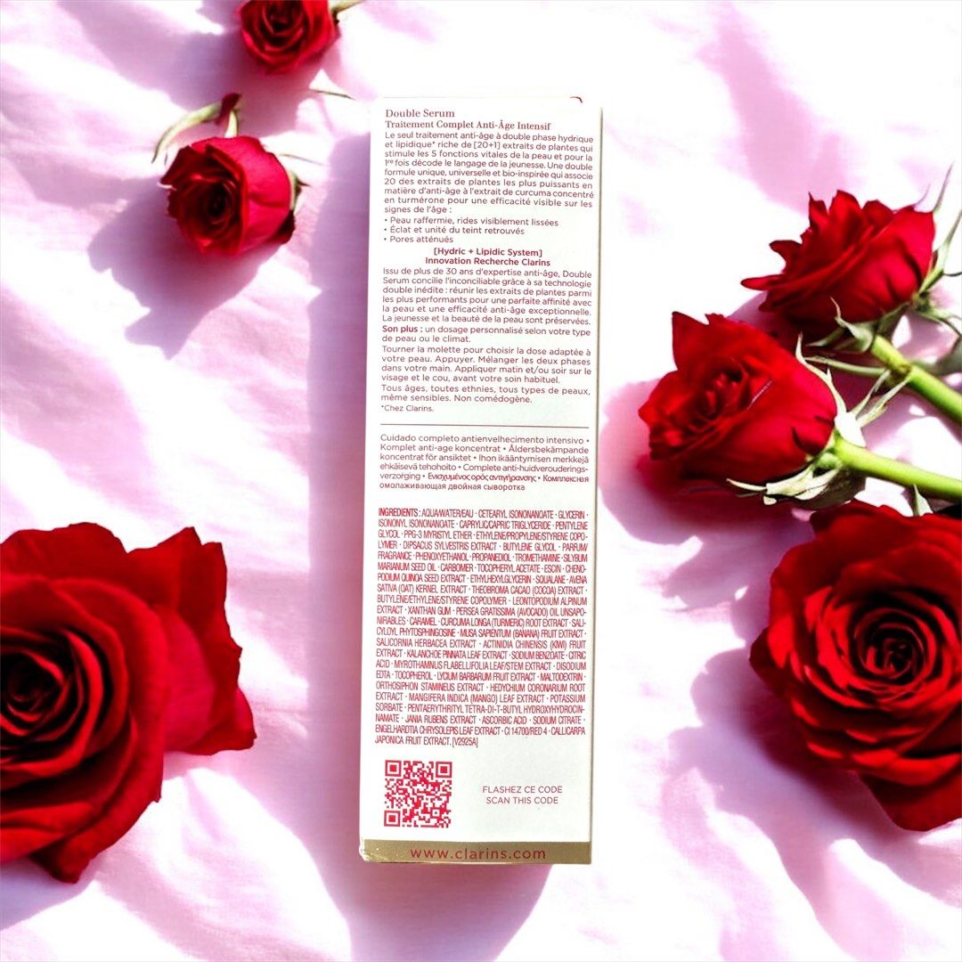 Clarins Double Serum Complete Age Control Concentrate (Category: Face Care) located in Quezon City. Submitted by marcins_wardrobe (Listing ID 1411279688, Image 3). Description: - Clarins Double Serum: Complete Age Control. - Anti-aging serum. - Contains a hydric + lipidic system. - Size: 50 mL / 1.6 Fl. Oz. - Formulated with plant extracts. 100% authentic Purchase invoice available .