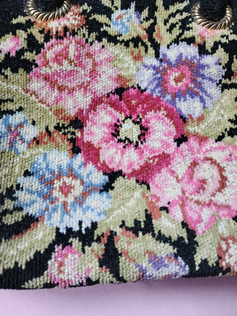 Feiler chenille tapestry bag purse (Category: Purses & Pouches) located in San Jose del Monte. Submitted by mrsmelo (Listing ID 1411302255, Image 2). Description: Hi! Just decluttering my closet and our home 😊 -Feiler bag - great condition, I just haven't washed it when I took the photos. I already washed it now - G c ash only - no returns / exchanges 😊🙏🏻 - perfect for Old Souls like yours truly 😊, great size too for going out 😊.