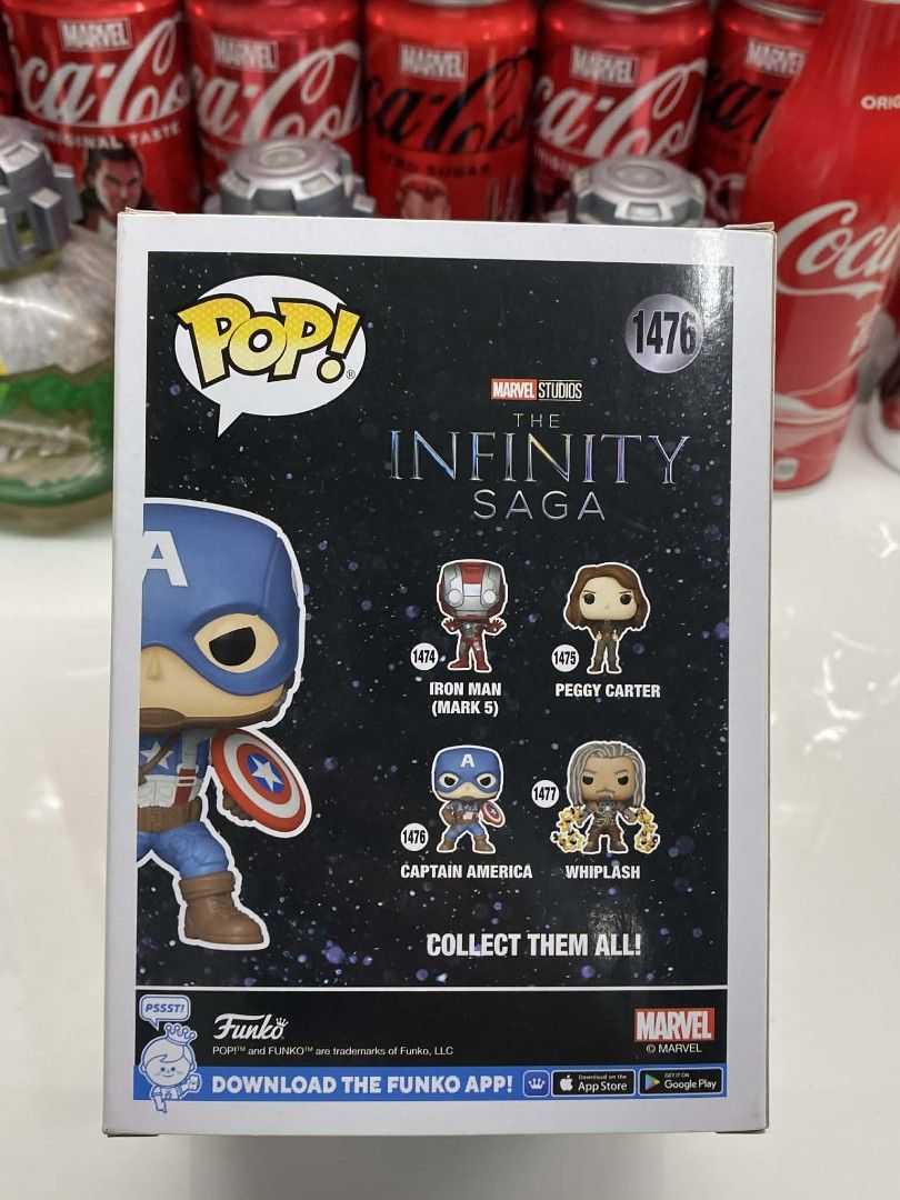 Funko Pop Captaib America Infinty Saga (Category: Designer & Blind Box Toys) located in Quezon City. Submitted by jotioco (Listing ID 1411378074, Image 2). Description: .