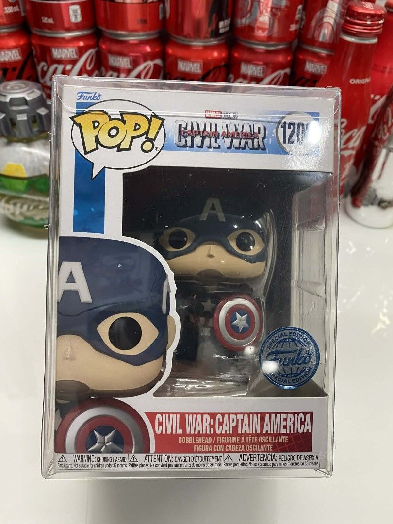 Funko Pop Captain America Civil War (Category: Figurines & Statues) located in Quezon City. Submitted by jotioco (Listing ID 1411378384, Image 1). Description: .