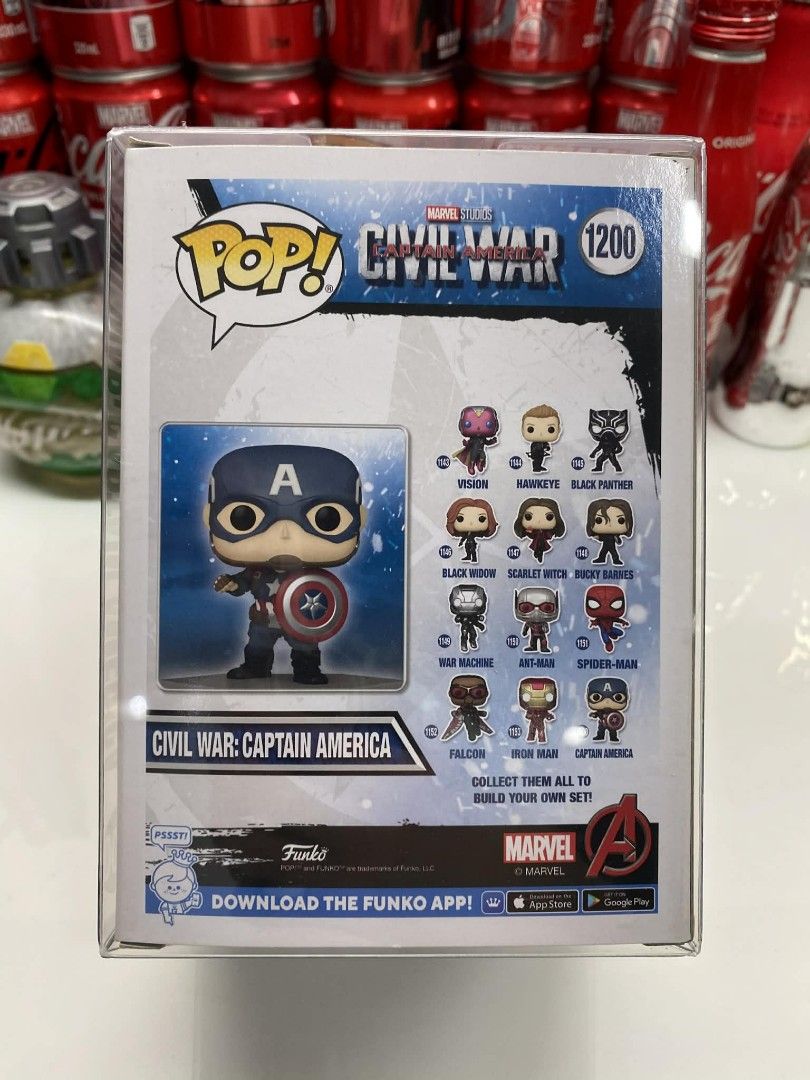 Funko Pop Captain America Civil War (Category: Figurines & Statues) located in Quezon City. Submitted by jotioco (Listing ID 1411378384, Image 2). Description: .