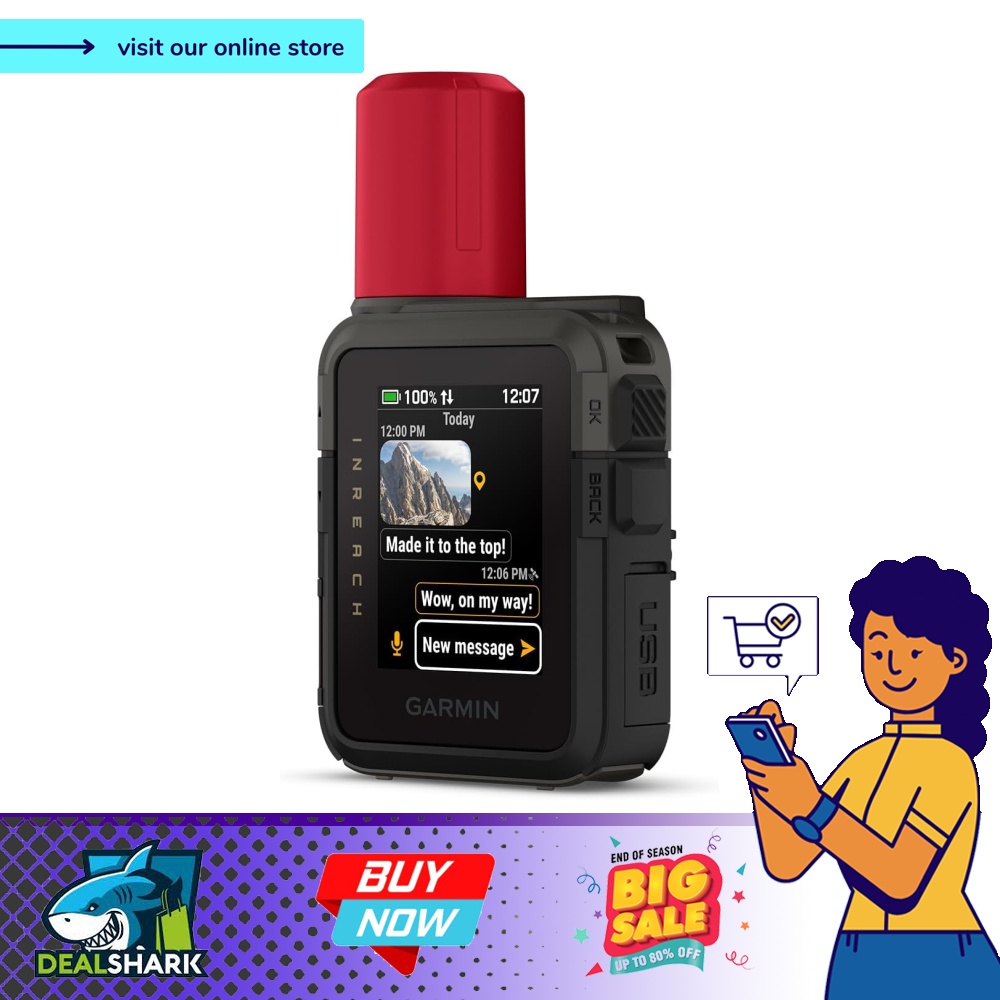 Garmin inReach® Mini 3 Plus, Rugged Global Satellite Communicator with ...