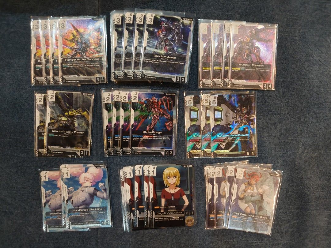 Gd01 gundam tcg (eng) singles white english (Category: Raw Cards) located in Singapore. Submitted by don.shen.12 (Listing ID 1411331622, Image 1). Description: gd01 singles English white playables from 1 sgd c u r LR available pm me for more details #thewitchand thebride #ironfisteddisipline #cagalli #gundamaerialrebuild #gundam #aerial #perfectstrike #gundampharact #strikerouge #chuchudemitrainer.