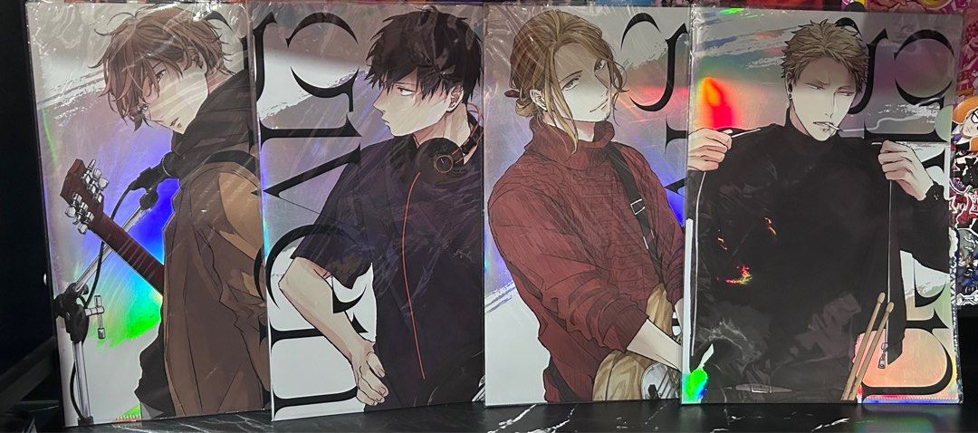 Given Pop-Up Shop Merch (Set) (Category: Comics & Manga) located in Manila. Submitted by jzki_09 (Listing ID 1411398871, Image 1). Description: SELLING AS SET Read details before DM Bought from Given Pop-Up Shop Official Merch Inclusions - Mafuyu, Uenoyama, Haruki, Akihiko Holographic A4 Clear Files - Official Postcards - Given Japanese Manga Cover (For Vol 1-6) (w/ minimal dents and slightly yellowish ung other covers, don’t know if sa design la