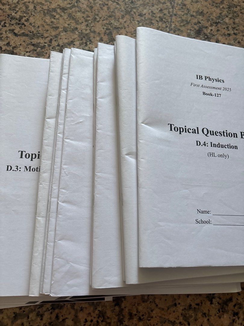 IB HL Physics Math Vision all topical question banks + notes+ past ...