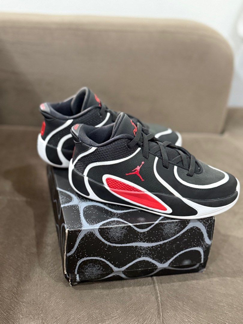 Jordan Tatum 4 (PS) Black Red (Category: Babies & Kids Fashion) located in Manila. Submitted by nikkeideclutter (Listing ID 1411354015, Image 2). Description: - Jordan Tatum 4 (PS) sneakers - Color: Black and Red - Size: 13C - Features red Jumpman logo - 'STEP 0' detail on the back - Comes with original box Bought last November only.