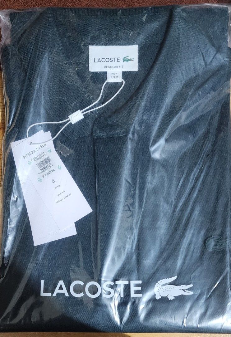 Lacoste Regular Fit Polo Shirt (Category: Tshirts & Polo Shirts ) located in Quezon City. Submitted by carpsmd (Listing ID 1411411294, Image 3). Description: Selling brandnew and original Lacoste shirts. All were bought locally. Selling because they are too big for me now willing to trade to smaller size (regular fit size 3 or asia slim fir size 4).