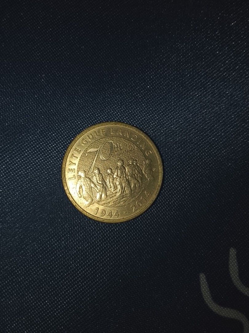 LEYTE GULP LANDING 70TH ANNIVERSARY COIN (Category: Currency) located in Manila. Submitted by bns69 (Listing ID 1411338034, Image 1). Description: Rare 5 peso coin.