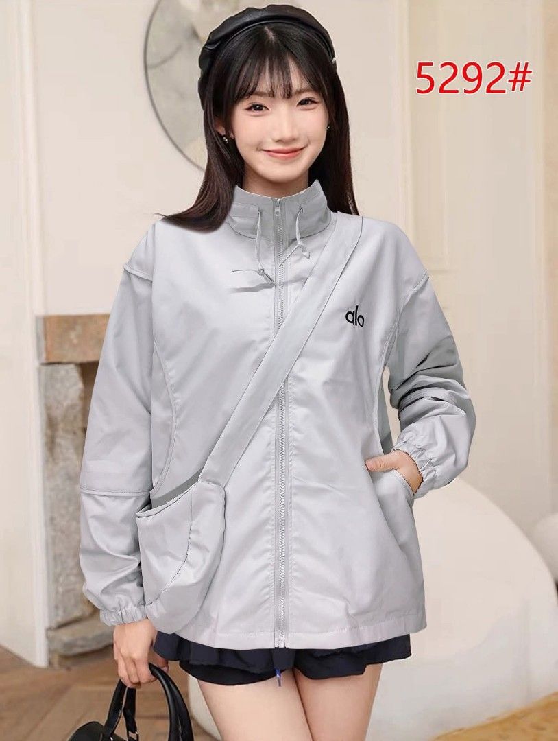 Lightweight Jacket (Category: Coats, Jackets and Outerwear) located in Manila. Submitted by raredeer-4deb4e (Listing ID 1411333038, Image 3). Description: - Alo full-zip jacket - Stand-up collar - Two front pockets - Embroidered Alo logo - Relaxed fit - Long sleeves with elastic cuffs - Available in multiple colors.