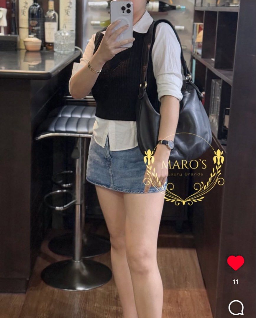 Loewe Vintage Hobo Bag (Category: Luxury Bags & Wallets) located in Taguig. Submitted by norie.m (Listing ID 1411270363, Image 2). Description: Location: Taguig with authenticity certificate - Authentic Loewe vintage hobo bag - Dark brown leather exterior - Curved design - Single shoulder strap - Gold-tone hardware - Patterned interior lining - Includes LegitGrails authenticity certificate.