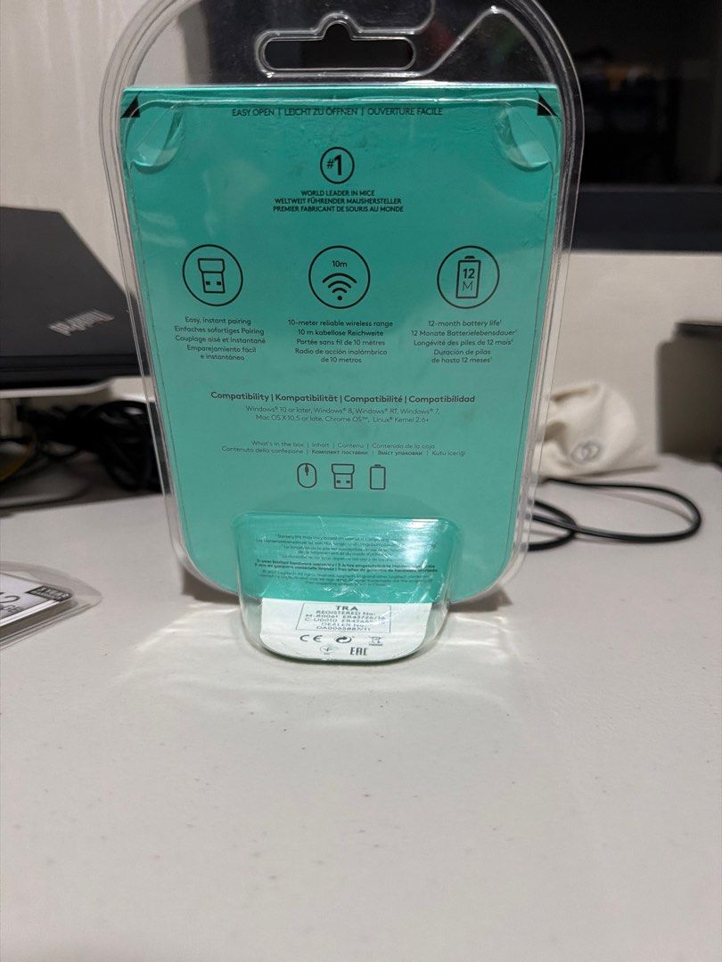 Logitech M185 Wireless Mouse (Category: Mouse & Mousepads) located in Las Pinas. Submitted by alphred06 (Listing ID 1411361805, Image 2). Description: - Logitech M185 Wireless Mouse - Brand new, sealed packaging - Easy plug-and-play setup - 12-month battery life - 10-meter wireless range - Compatible with Windows, macOS, Chrome OS, and Linux - Includes mouse and USB receiver Selling for 600 Negotiable!!! Pm me for inquiries.